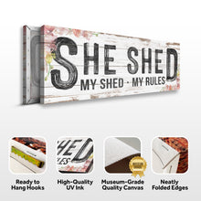 Load image into Gallery viewer, Personalized She Shed Sign XIV