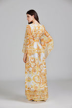 Load image into Gallery viewer, Women Spring And Autumn Belt Printed Long Dress