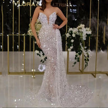 Load image into Gallery viewer, Women Clothing Sexy V neck Silver Suspenders Dress