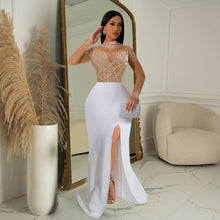 Load image into Gallery viewer, Women Wear Drilling Split Maxi Dress