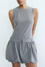 Load image into Gallery viewer, Women Wide Swing round Neck Sleeveless Short Version Dress Puffy dress