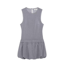 Load image into Gallery viewer, Women Wide Swing round Neck Sleeveless Short Version Dress Puffy dress