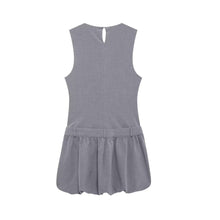 Load image into Gallery viewer, Women Wide Swing round Neck Sleeveless Short Version Dress Puffy dress