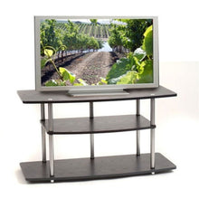 Load image into Gallery viewer, Black 42-Inch Flat Screen TV Stand by Convenience Concepts