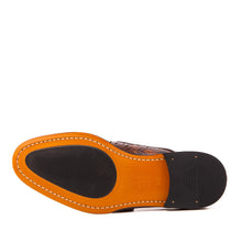 Load image into Gallery viewer, The Valmont Tan Python Leather Derby Men Shoe
