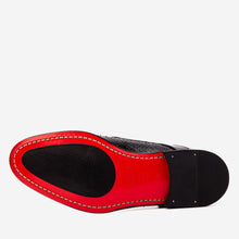 Load image into Gallery viewer, The Valmont Black Python Leather Derby Men Shoe