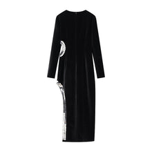 Load image into Gallery viewer, Winter Women Clothing Simple Sexy Cutout Slit Slim Fit Maxi Dress