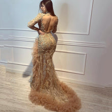 Load image into Gallery viewer, Women Dress Sexy Cocktail Elegant Mesh Long Fish Tail Evening Dress Women