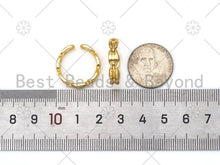 Load image into Gallery viewer, Oval Link Adjustable Ring, Sku#X221