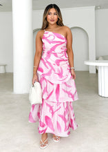 Load image into Gallery viewer, Women Summer Single Shoulder Suspender Printing Dress