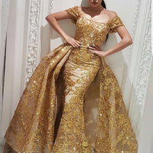 Load image into Gallery viewer, Autumn Women Clothing Retro Court Dress Elegant Sheath Large Swing Evening Dress