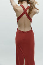 Load image into Gallery viewer, Summer Back Cross Hanging Collar Sleeveless Dress Women