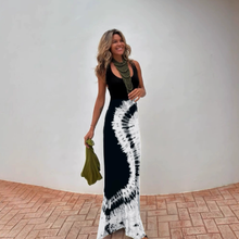 Load image into Gallery viewer, Summer Sexy Women Wear Printing Positioning Sling Backless Cross Dress
