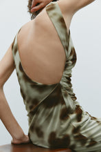 Load image into Gallery viewer, Women Pleated Silk Net Printing Midi Dress