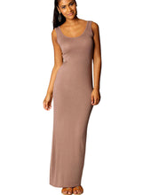Load image into Gallery viewer, Summer Casual Women Clothing Sexy Vest Maxi Dress Sleeveless Slim Dress