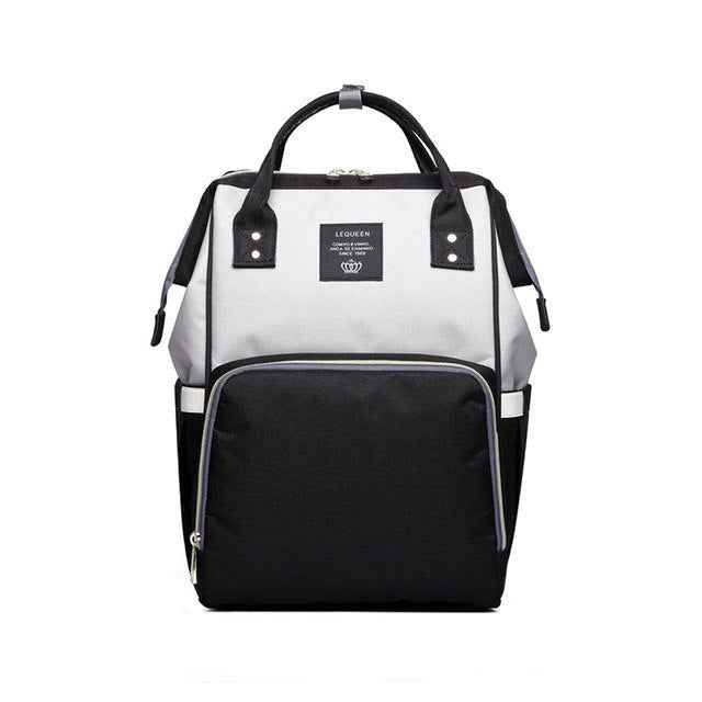 Maternity Diaper Backpack - Large Capacity Waterproof Oxford Nappy Bag with Anti-Theft Pocket & Stroller Straps