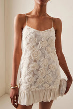 Load image into Gallery viewer, Women Clothing Spring Vacation Three Dimensional Floral Chiffon Patchwork Sling Dress
