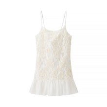 Load image into Gallery viewer, Women Clothing Spring Vacation Three Dimensional Floral Chiffon Patchwork Sling Dress