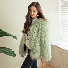 Load image into Gallery viewer, Women's Solid Color Short Faux Shearling Fur Coat