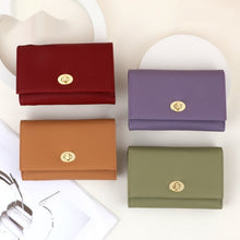 Load image into Gallery viewer, Women's PU Leather Wallet with Lock Closure | Influencer Style | Sarah Express