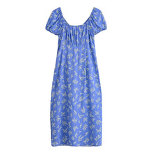 Load image into Gallery viewer, Spring Fashionable Slim Fit High End Sense Floral Flounce Waist Tight Dress