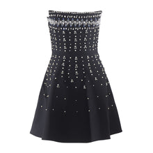 Load image into Gallery viewer, Embellished Tube Top Cinched Waist Bandage Dress Fashionable Dress for Appointment Elegant Slimming Dinner Women Clothing
