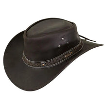 Load image into Gallery viewer, Outback Wagga Wagga - Leather Outdoorsman Hat (closeout)
