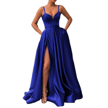 Load image into Gallery viewer, Satin Wedding Dress Spring Bridal Wedding Tube Top Slimming Simple Floor-Length Banquet Dress