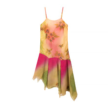 Load image into Gallery viewer, Ruffled Hem Suspender Elegant Embroidered Floral Summer Dress