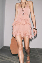 Load image into Gallery viewer, Women Clothing Summer Laminated Decoration Short Strap Dress Women