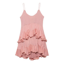 Load image into Gallery viewer, Women Clothing Summer Laminated Decoration Short Strap Dress Women
