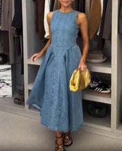Load image into Gallery viewer, Summer Women Clothing Sexy Lacing High Waist Denim Dress Women