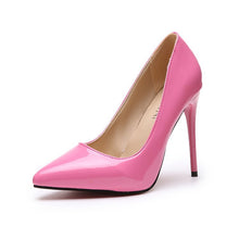 Load image into Gallery viewer, Women's Pointed-Toe High Heels | PU Leather Stiletto Pumps