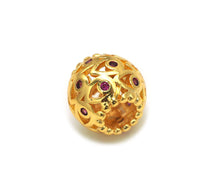 Load image into Gallery viewer, CZ Ball Spacer Beads, Ball Charms, Sku#LD199