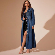 Load image into Gallery viewer, Women Clothing Denim Button Cardigan Coat Dress