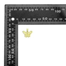 Load image into Gallery viewer, Gold Nugget Texture Butterfly Charm Pendant,Sku#LX856