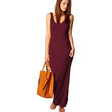 Load image into Gallery viewer, Summer Casual Women Clothing Sexy Vest Maxi Dress Sleeveless Slim Dress