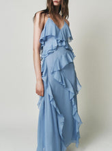 Load image into Gallery viewer, Women Laminated Decoration Sling Dress