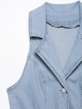 Load image into Gallery viewer, Women Clothing Early Spring Light Blue Sexy Button Denim Long Dress