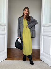 Load image into Gallery viewer, Fall Winter Scissors Collar Soft Woolen Long Elegant All Match Loose Maxi Dress