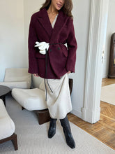 Load image into Gallery viewer, Fall Winter Scissors Collar Soft Woolen Long Elegant All Match Loose Maxi Dress
