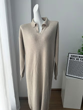 Load image into Gallery viewer, Fall Winter Scissors Collar Soft Woolen Long Elegant All Match Loose Maxi Dress