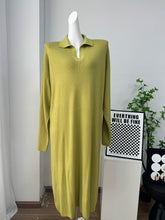Load image into Gallery viewer, Fall Winter Scissors Collar Soft Woolen Long Elegant All Match Loose Maxi Dress