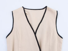 Load image into Gallery viewer, Women Clothing Elegant Slim Fit with Belt Linen Blended Midi Dress