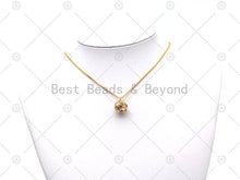 Load image into Gallery viewer, Enamel Colorful Heart Round Ball Charm, Sku#LD186