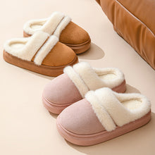 Load image into Gallery viewer, Women's Plush House Slippers Non-Slip Warm Cotton Indoor Bedroom Shoes Winter Comfort