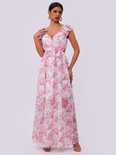 Load image into Gallery viewer, Summer Elegance Women Floral Printed Hem Long Women Clothing