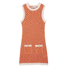 Load image into Gallery viewer, Women Clothing Summer round Neck Pocket Decorative Texture Knitted Mini Dress Women Dress