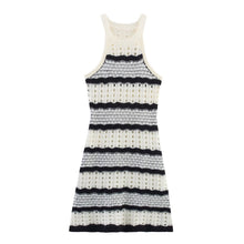 Load image into Gallery viewer, Women Clothing French Mixed Color Stripe Sexy Sling Dress