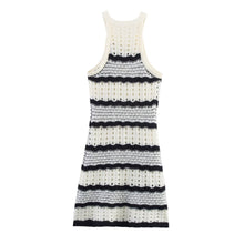 Load image into Gallery viewer, Women Clothing French Mixed Color Stripe Sexy Sling Dress